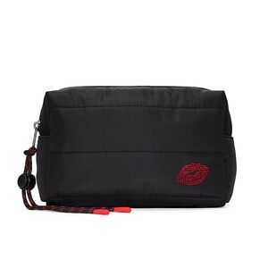 PINK Victoria's Secret Black Toiletry Bag with Red Detail